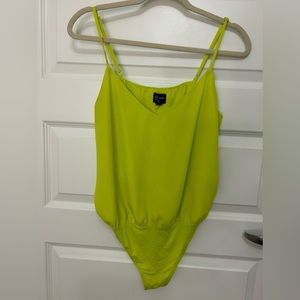 Neon free press bodysuit